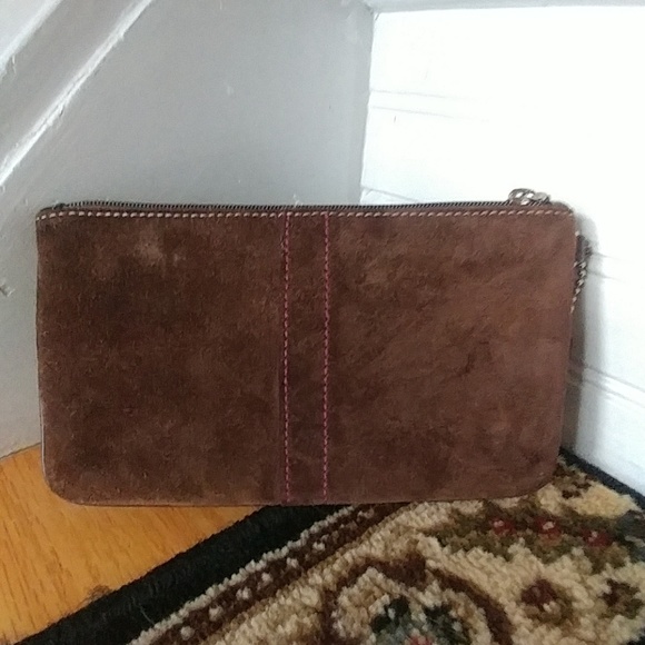 Coach brown suede wristlet - Picture 2 of 5